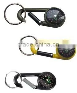 Carabiner Keychain Carabiner Keyring With Compass thumbnail-1