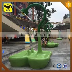 HLT Theme Park Fiberglass Bench Outdoor thumbnail-1