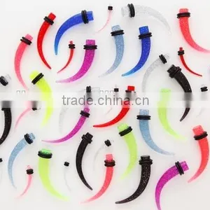 Fake UV Acrylic Ear Taper With O-rings thumbnail-3