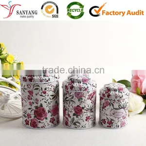 Latest New Style Cylinder Tin Tea Box Printing Candy Metal Gift Container Box thumbnail-1