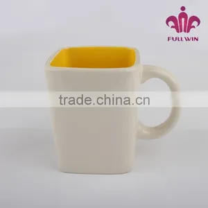 White Ceramic Mug Ceramic Fondue Mug thumbnail-3