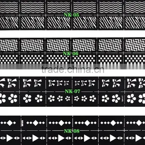 Reusable Stamping Tool DIY Nail Art Hollow Template Stickers Stamp Stencil Sticker thumbnail-3