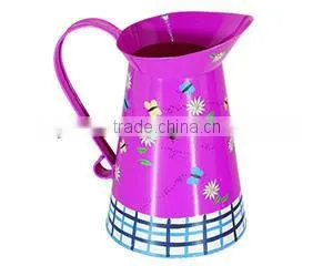 Garden Water Can Metal Flower Planter Pot Galvanized Spray Bucket thumbnail-1