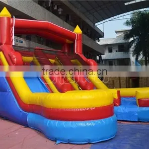 Commercial Grade Double Lane Inflatable Water Slide With Pool thumbnail-2