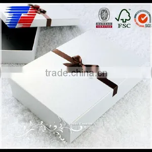 Custom Popular Good Quality Gift Packaging Paper Box With Lids and Ribbon thumbnail-1