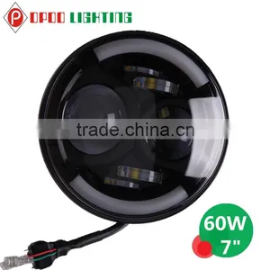 Hi/Low 60W Jeep Wrangler 7inch Led Headlight With DOT Certificate thumbnail-3