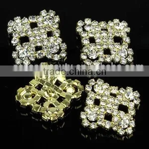 Fashional Shank Golden Rhinestone Button for Apparel RNK182J thumbnail-1