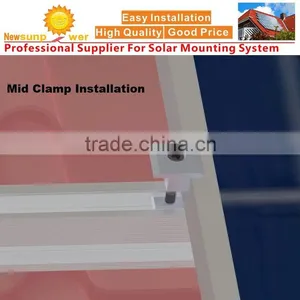 Solar Roof Mounting System Components Middle and End Clamp Kits thumbnail-4