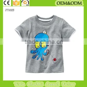 2015 New Octopus t -shirt Child T-shirt Kids T-shirt 100% Cotton T-shirt Boy Octopus T-shirt thumbnail-1