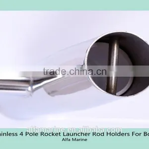 Stainless 4 Pole Rocket Launcher Rod Holders For Boat thumbnail-6