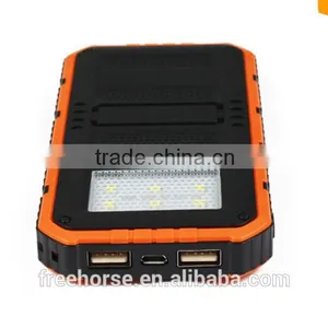 Made in China Waterproof Solar Power Bank Solar Camping Light 8000mah Dual USB thumbnail-6