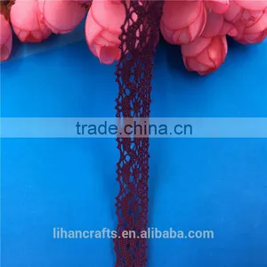 Wholesale High Quality H0902G Lace Ribbon,Crocheted Lace,100% Cotton Lace thumbnail-2