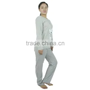 Kevince Women Interlock Pyjamas Knitting Clothing Pajama 1000pcs up OEM Factory Directly thumbnail-3