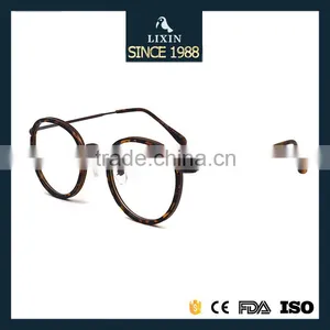 Vintage Round Lens Metal Eyeglasses Light TR90 Titanium Combination Prescription Frames Spectacle Optical Lens 2188 thumbnail-1