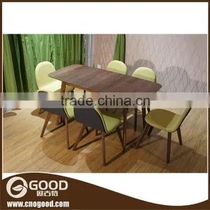 Folding Table Stackable Chair Rubber Wood Chair and Table Set thumbnail-1