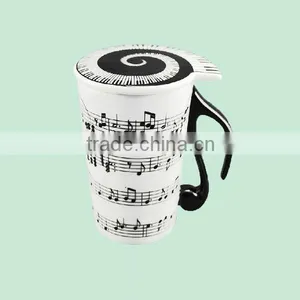 Popular Musical Notes Holds Piano Song Coffee Milk Ceramic Mug Cup thumbnail-1