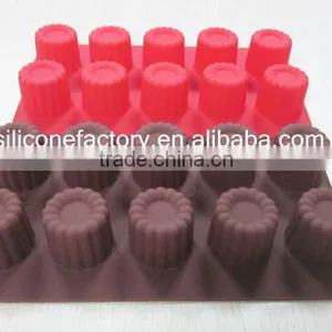 Silicone Pudding Chocolate Mold,10-cavity Silicone Sugar Paste Mould thumbnail-1