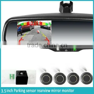 Car Camera Rear View Mirror Parking Sensors System With Auto Dimming EC Glass Vehicle Interior Rear View Mirror thumbnail-1