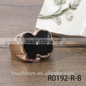 Touch Love Wholesale Fashion Rings Jewelry , Latest Rose Gold Bear Ring Designs ,Titanium Silver 316l Stainless Steel Rings thumbnail-2
