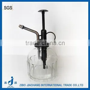 Clear Glass Water Dispenser Bottle With Pump Sprayer Cap thumbnail-1