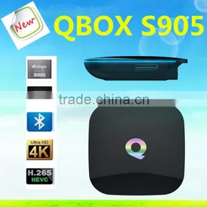 Kodi Full Loaded 4k Ott tv Box Quad Core Amlogic S905 QBOX tv Android 5.1tv Box 2g 16g Android 5.1 TV Box M8S Pro thumbnail-1
