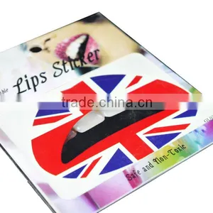 OEM Best Price Made in China Customized Country Flag Lip Stiker thumbnail-1