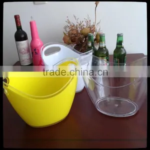 Double Color 3.5L Plastic Acrylic Ice Bucket for Beer Promotion thumbnail-6
