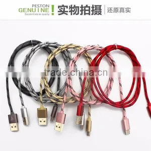 USB 3.0 Smartphone Data Cable Metal Nylon Woven USB Cable Type c Usb Cable thumbnail-5