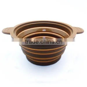 FDA Grade Eco-friendly Foldable Silicone Pet Bowl thumbnail-2