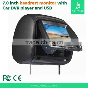 Manufacturers 7inch TFT LCD DVD Headrest Car Monitor Car Headrest thumbnail-4