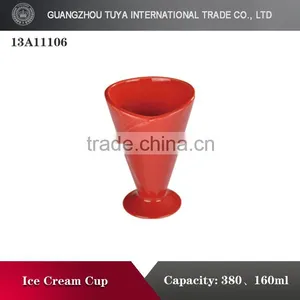 Design Ceramic Ice Cream Cup/high Quality Dessert Tableware thumbnail-1