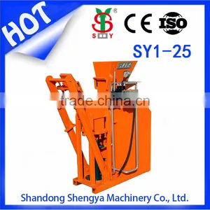 Wt1-25 / Sy1-25 Interlocking Bricks Machine Cost/mud Brick Machine for Sale Australia thumbnail-3