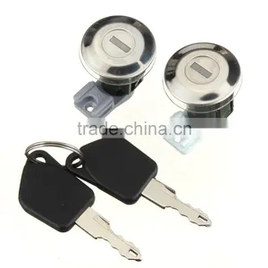 Pair Front Door Lock Barrels Set With Keys For Peugeot 106 Mk2 205 405 thumbnail-1