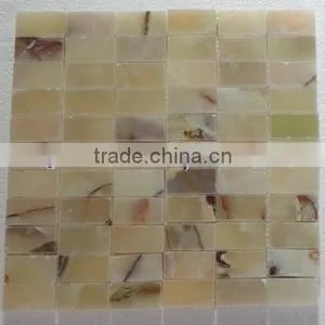 NEW COMMING 2017 NEW PRICE LIGHT GREEN ONYX MOSAIC TILES COLLECTIONS thumbnail-6