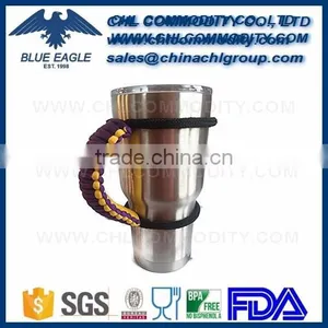 Customized Color Paracord HANDLE for 20oz and 30oz Stainless Steel Tumbler thumbnail-1