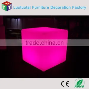 Illuminated Bar/club/ktv Furniture Glowing Led Cube Sitting Chair thumbnail-5