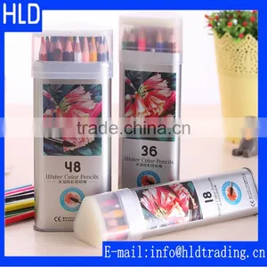 Factory Wholesale High Quality Tin Box Wood Watercolor Pencil Set thumbnail-1