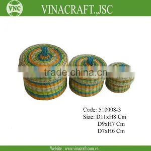 Round Storage Box Set of 3 thumbnail-1