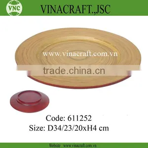 Vietnam Coilded Bamboo Charger Plate for Sale thumbnail-1