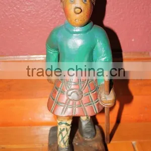 Tintin Hiking Wood Carved thumbnail-1