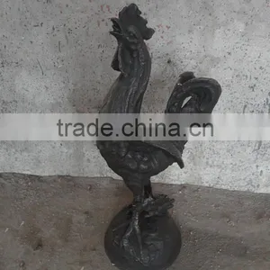 Indoor Decoration Cast Iron Rooster Animals Statue thumbnail-1
