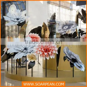 Paper Flower Commercial Mall Decoration for Visual Merchandising thumbnail-1