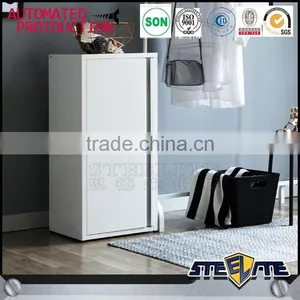 Single Door Steel Clothes Cabinet Design for Home Use thumbnail-2