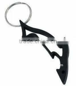 Black Bottle Opener Keyring thumbnail-1