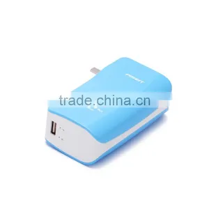 Power Bank With Folding Plug, 7500mAh, Blue thumbnail-1