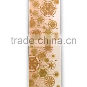 Window Decoration Vinyl Sticker, Gold Color Way Decoration Window Sticker Home Decoration thumbnail-2