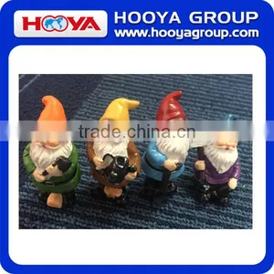 Set of 4 Resin Miniature Garden Gnome Dwarf Figurine thumbnail-1