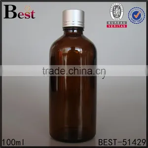 Essential Oil Amber Glass Vial Cosmetic 100ml Amber Glass Vial thumbnail-6