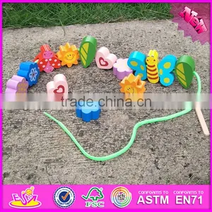 2016 New Design Educational Wooden Toddler Threading Toys W11E063 thumbnail-2