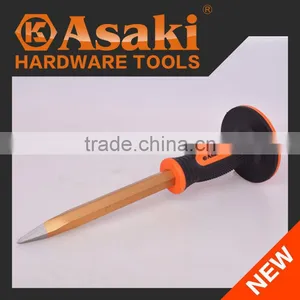 Hex Pointed CRV Chisel With Rubber Handle thumbnail-1